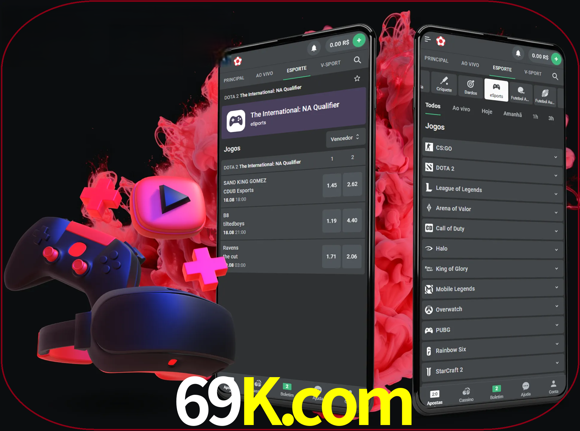 Para ter a aplicação móvel 69k no seu smartphone, basta descarregar o ficheiro apk e seguir as instruções.